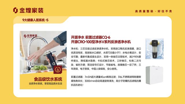 康人居系统赋能高品质住宅新时代EVO真人平台金煌家装九大健(图5)